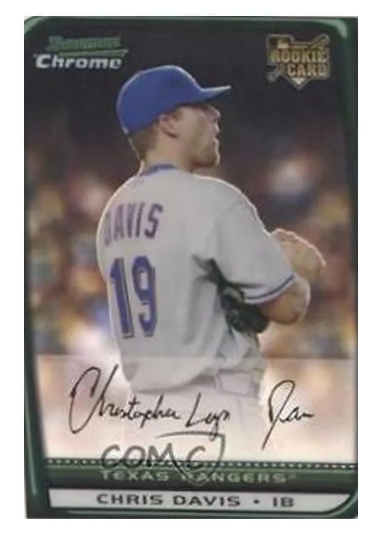 2008 Bowman Chrome Draft Chris Davis #BDP14 card
