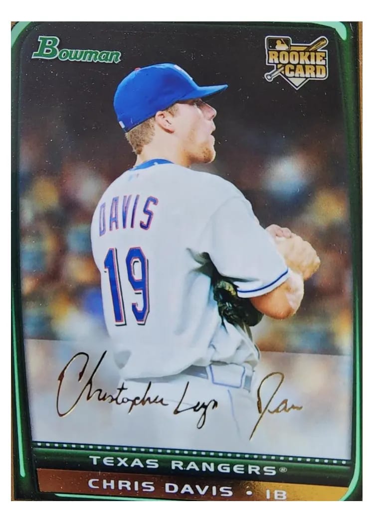 2008 Bowman Draft Picks & Prospects Chris Davis #BDP14 card