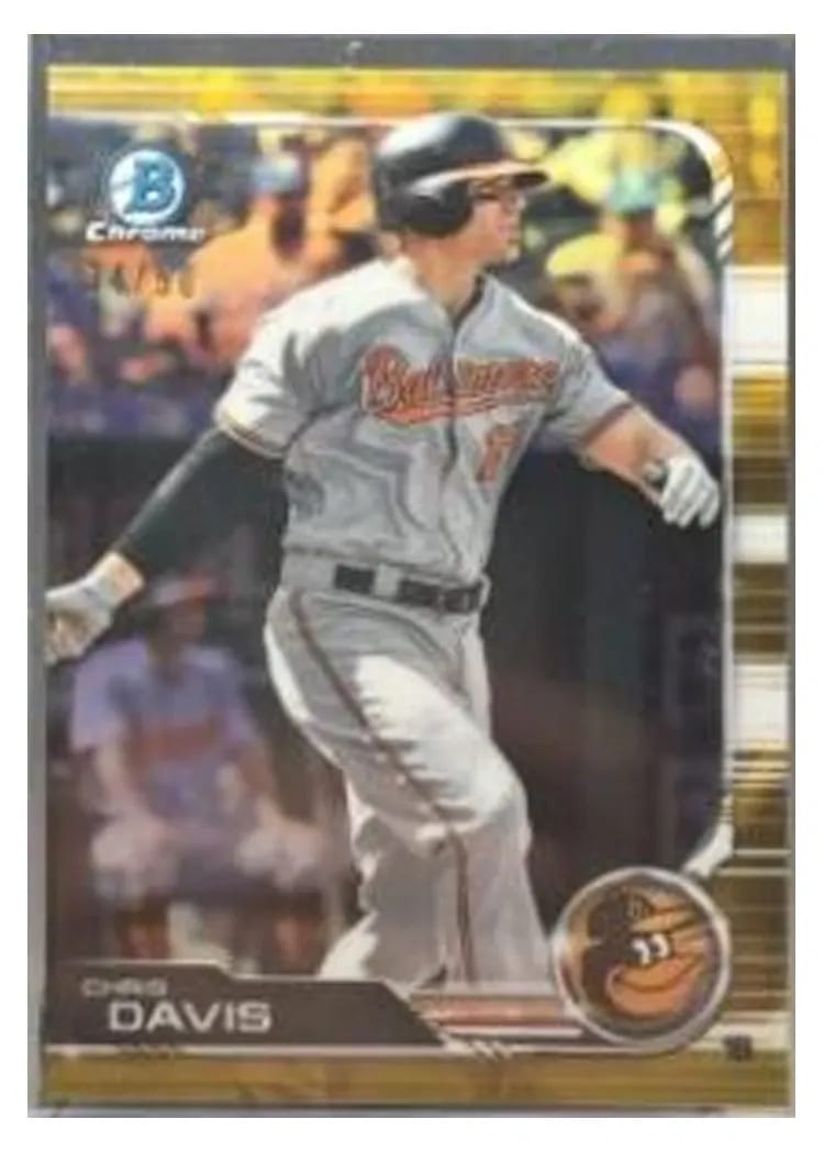 2019 Bowman Chrome Base Set Chris Davis #2 card