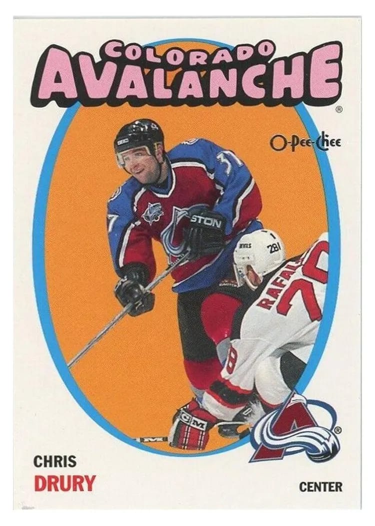 2001 O Pee Chee Chris Drury #35 card
