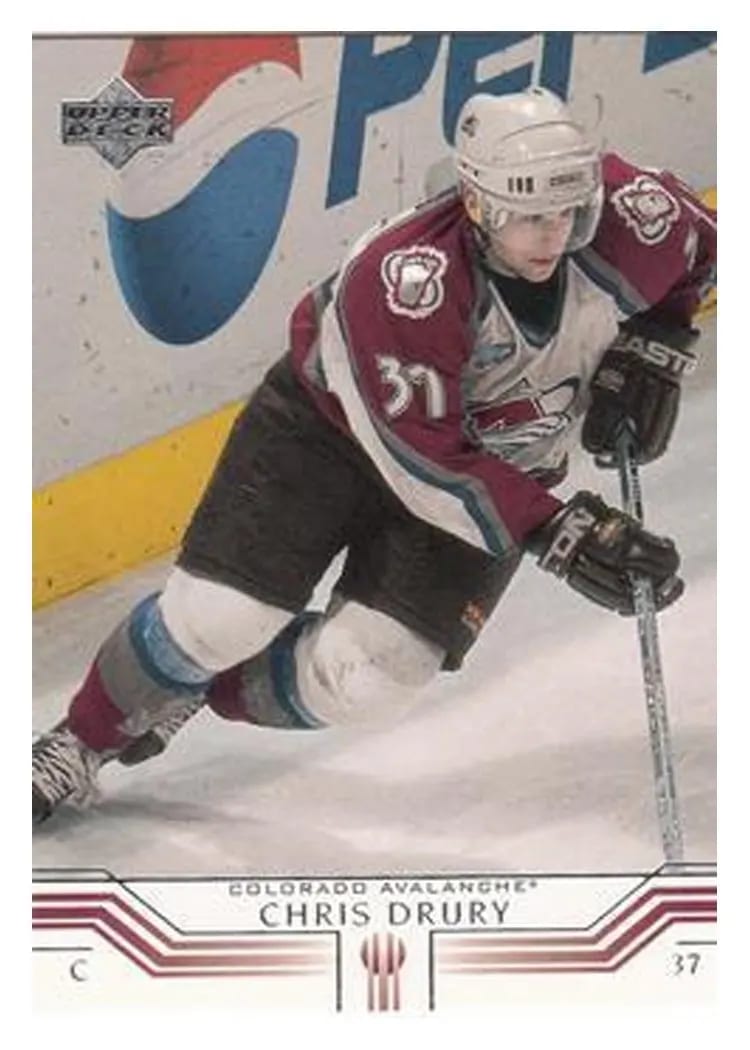 2001 Upper Deck Chris Drury #46 card