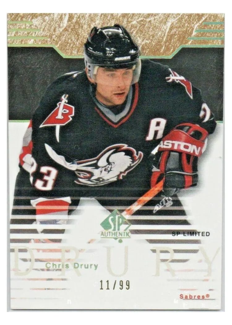 2003 SP Authentic Chris Drury #9 card