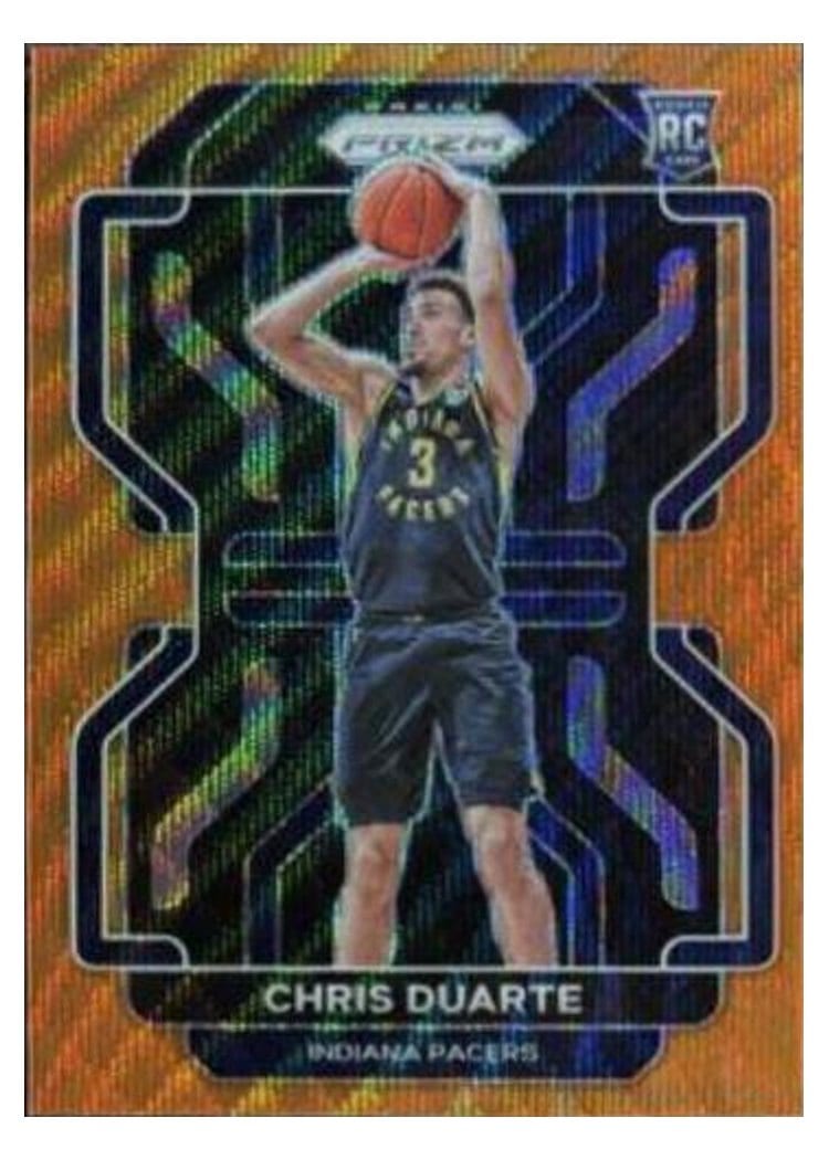 2021-22 Panini Prizm Base Set Chris Duarte Orange Prizm #315 card