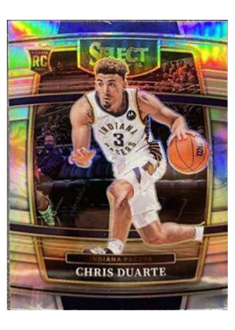 2021-22 Panini Select Base Set Chris Duarte Silver Prizm #41 card