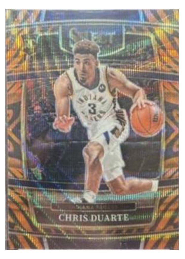 2021-22 Panini Select Base Set Chris Duarte Tiger Prizm #41 card