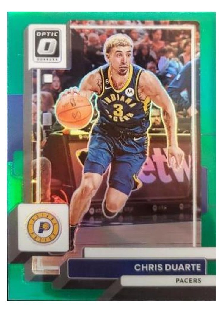 2022-23 Donruss Optic Base Set Chris Duarte Green #105 card