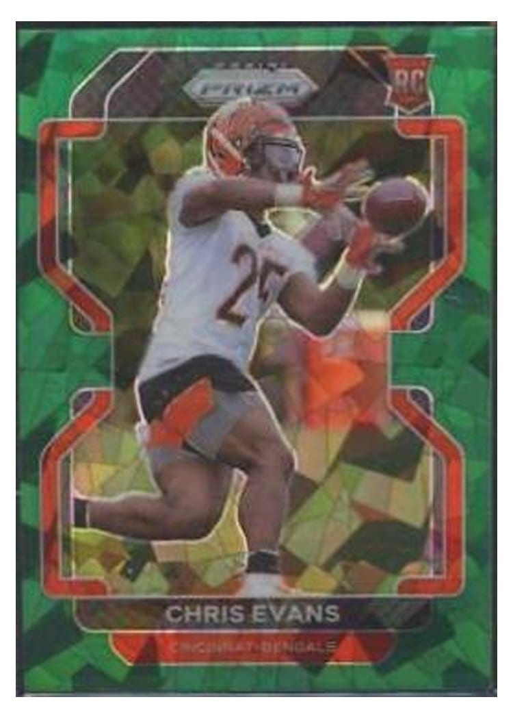 2021 Panini Prizm Base Set Chris Evans Green Ice Prizm #424 card