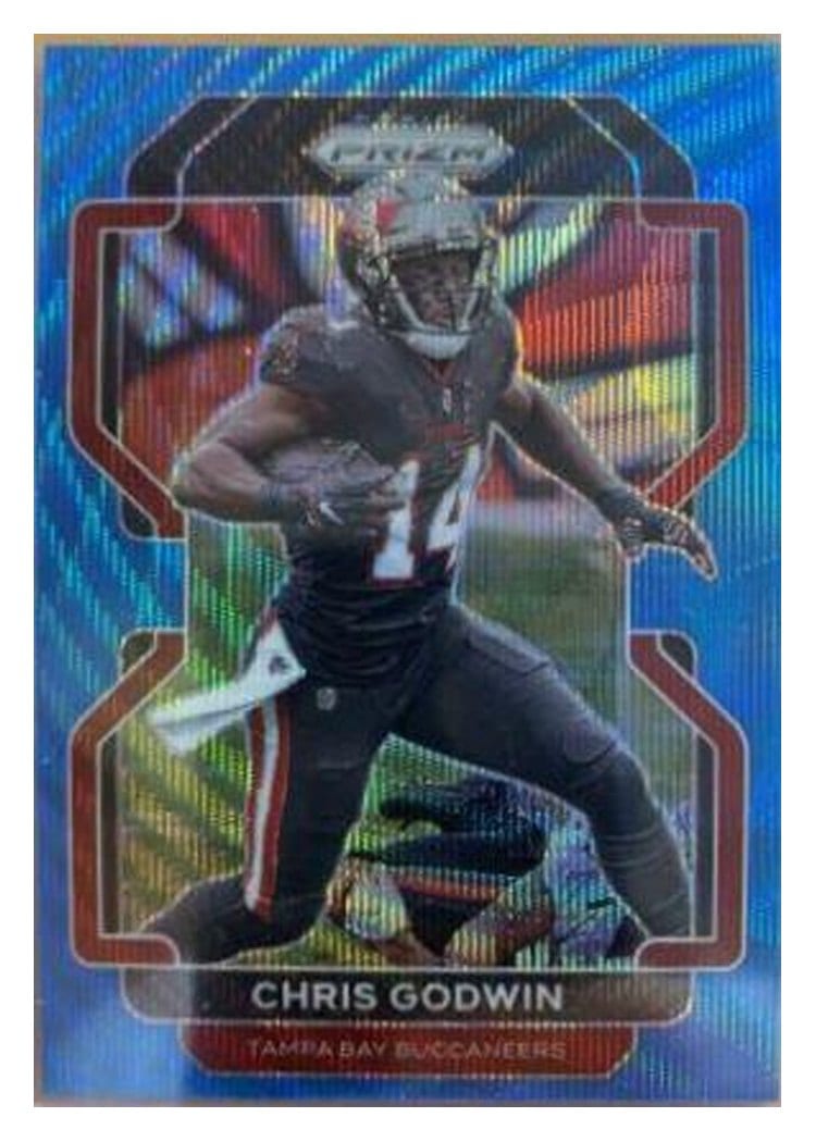 2021 Panini Prizm Base Set Chris Godwin Blue Wave Prizm #291 card