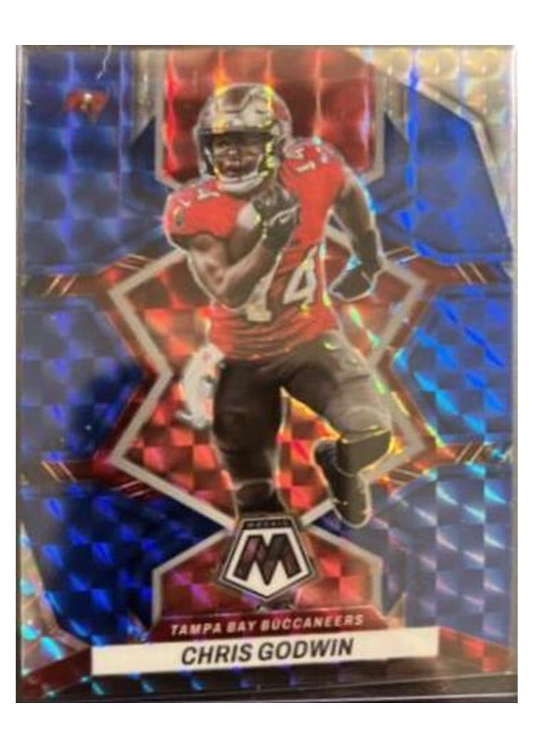2022 Panini Mosaic Base Set Chris Godwin Blue #185 card
