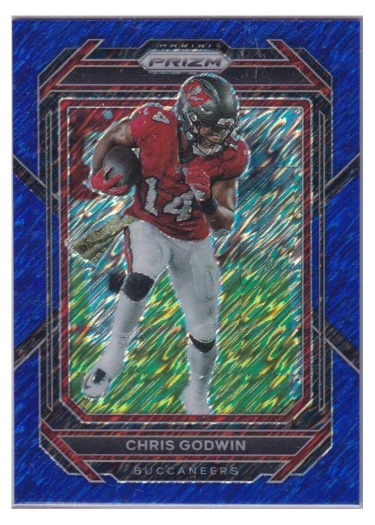 2022 Panini Prizm Base Set Chris Godwin Blue Shimmer #276 card