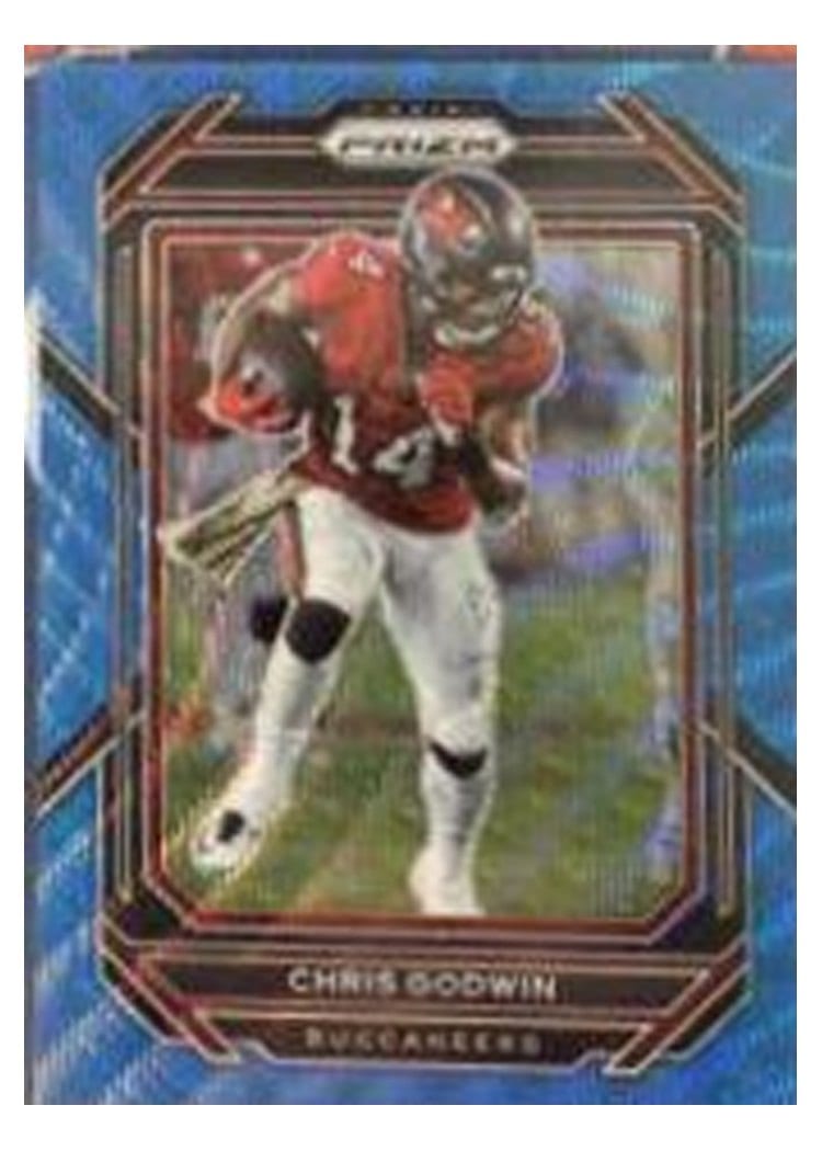 2022 Panini Prizm Base Set Chris Godwin Blue Wave #276 card