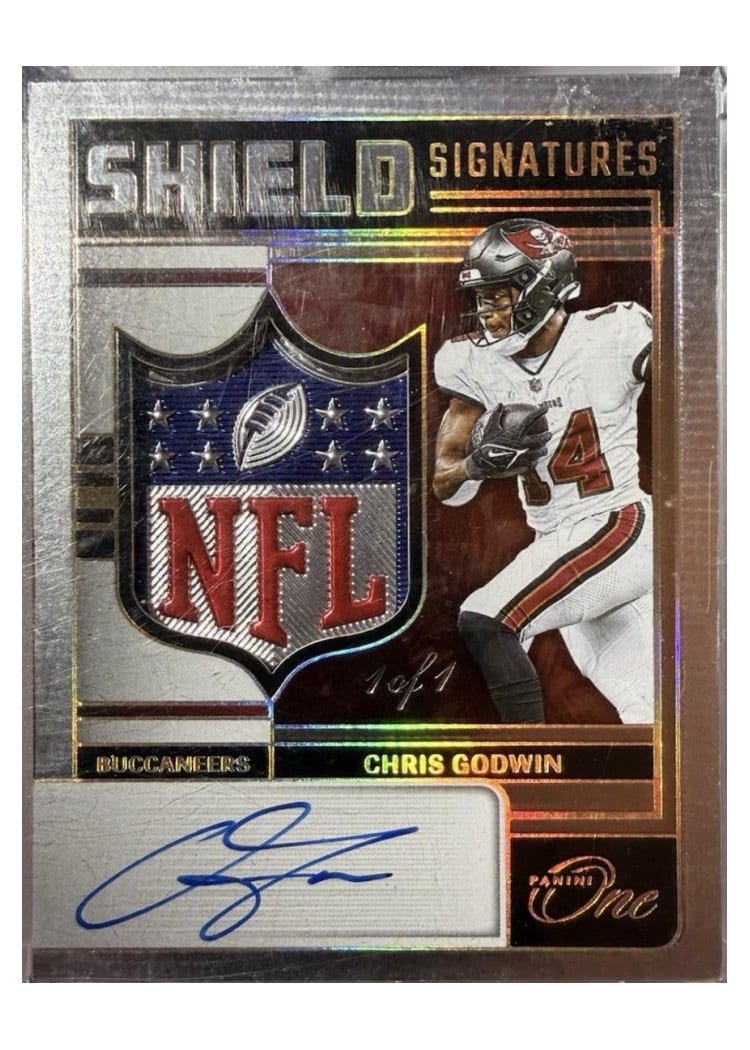 2024 Panini One Shield Signatures Chris Godwin #241 card