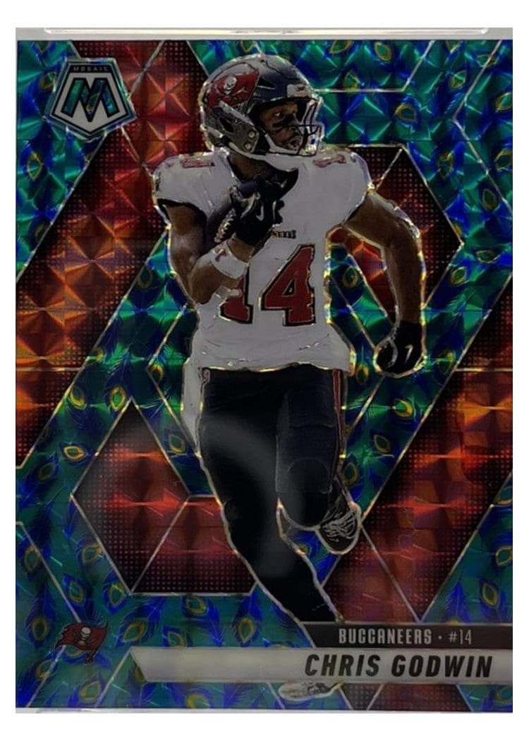 2025 Panini Mosaic Base Set Chris Godwin Choice Peacock #167 card