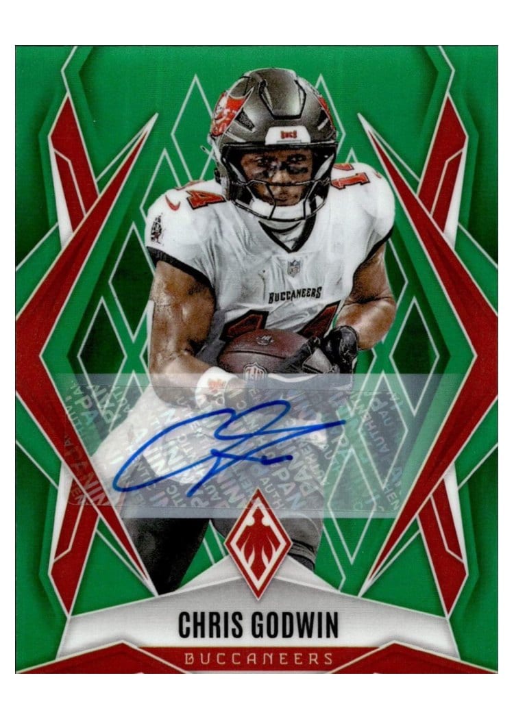 2025 Panini Phoenix Base Set Chris Godwin Green Autograph #61 card