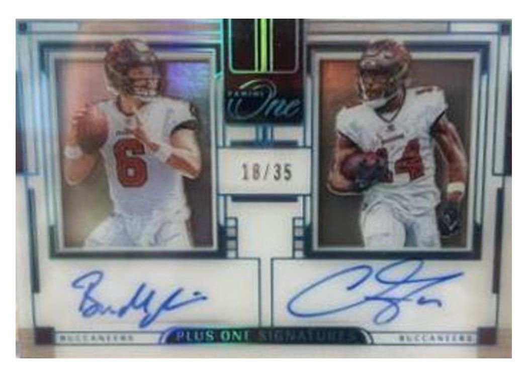 2023 Panini One Plus One Signatures Chris Godwin/Baker Mayfield #160 card