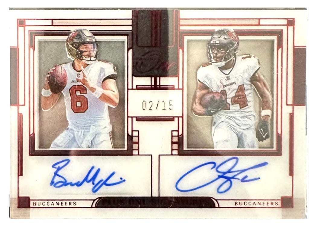 2023 Panini One Plus One Signatures Chris Godwin/Baker Mayfield #160 card