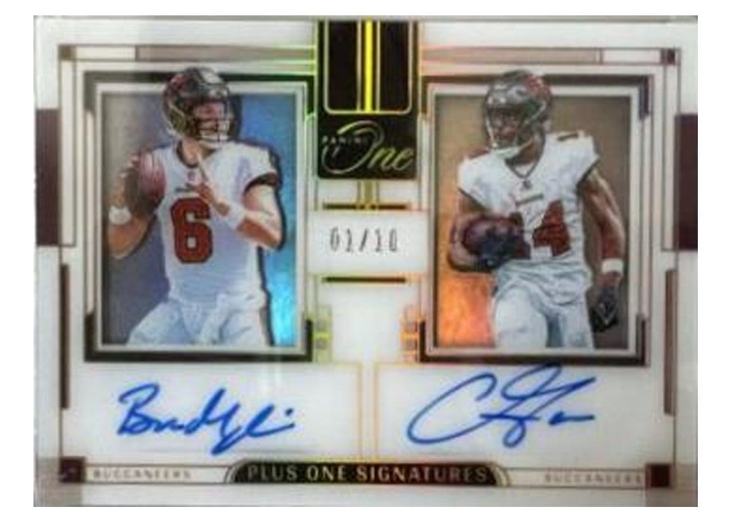 2023 Panini One Plus One Signatures Chris Godwin/Baker Mayfield #160 card