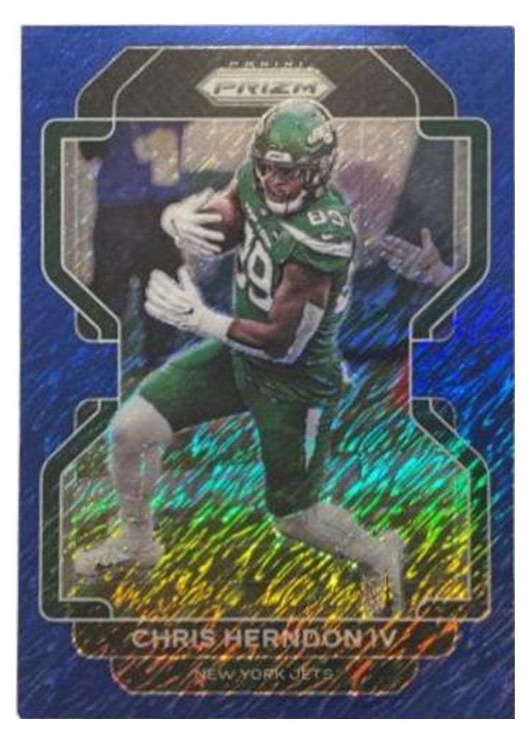 2021 Panini Prizm Base Set Chris Herndon IV Blue Shimmer #87