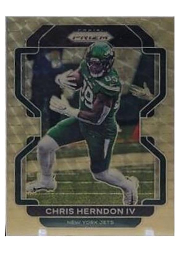 2021 Panini Prizm Base Set Chris Herndon IV Gold Vinyl Prizm #87