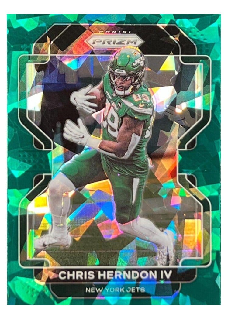2021 Panini Prizm Base Set Chris Herndon IV Green Ice Prizm #87