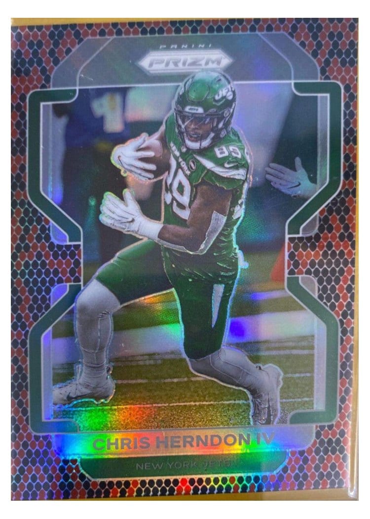 2021 Panini Prizm Base Set Chris Herndon IV Snakeskin Prizm #87