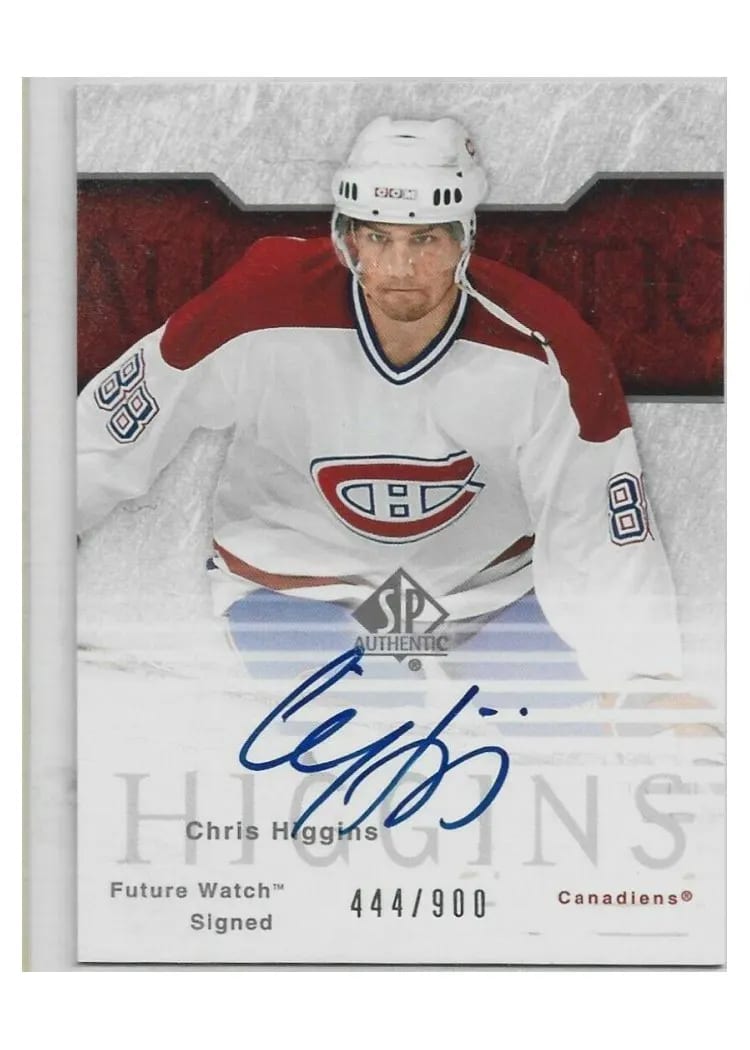 2003 SP Authentic Chris Higgins #151 card