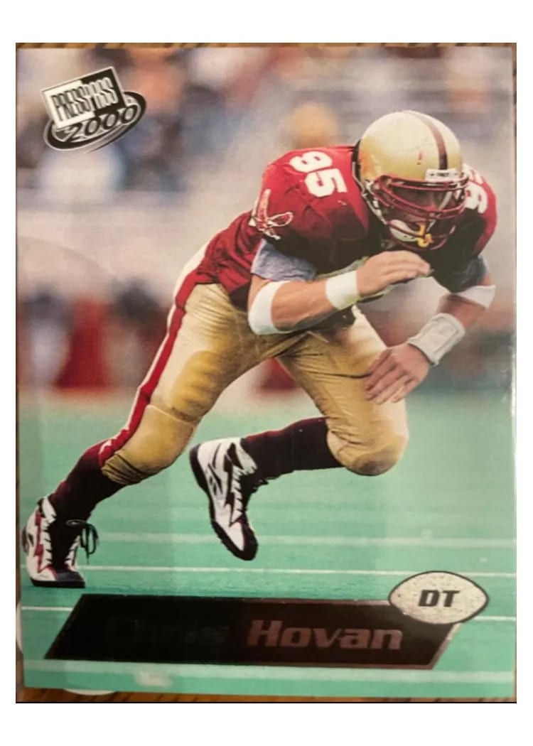 2000 Press Pass Chris Hovan #32 card