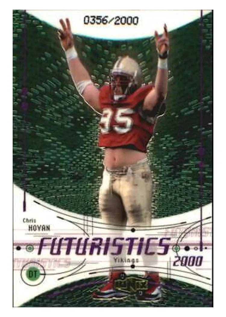 2000 Upper Deck Ionix Chris Hovan #93 card
