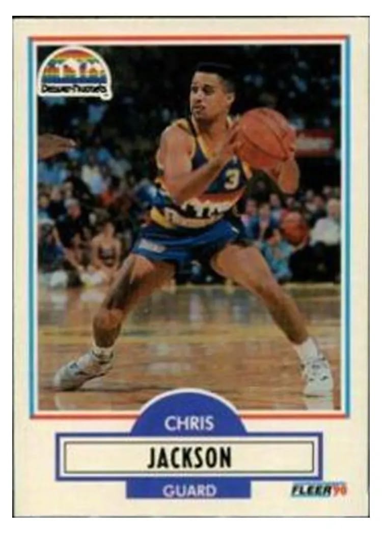1990 Fleer Update Chris Jackson #U-25 card