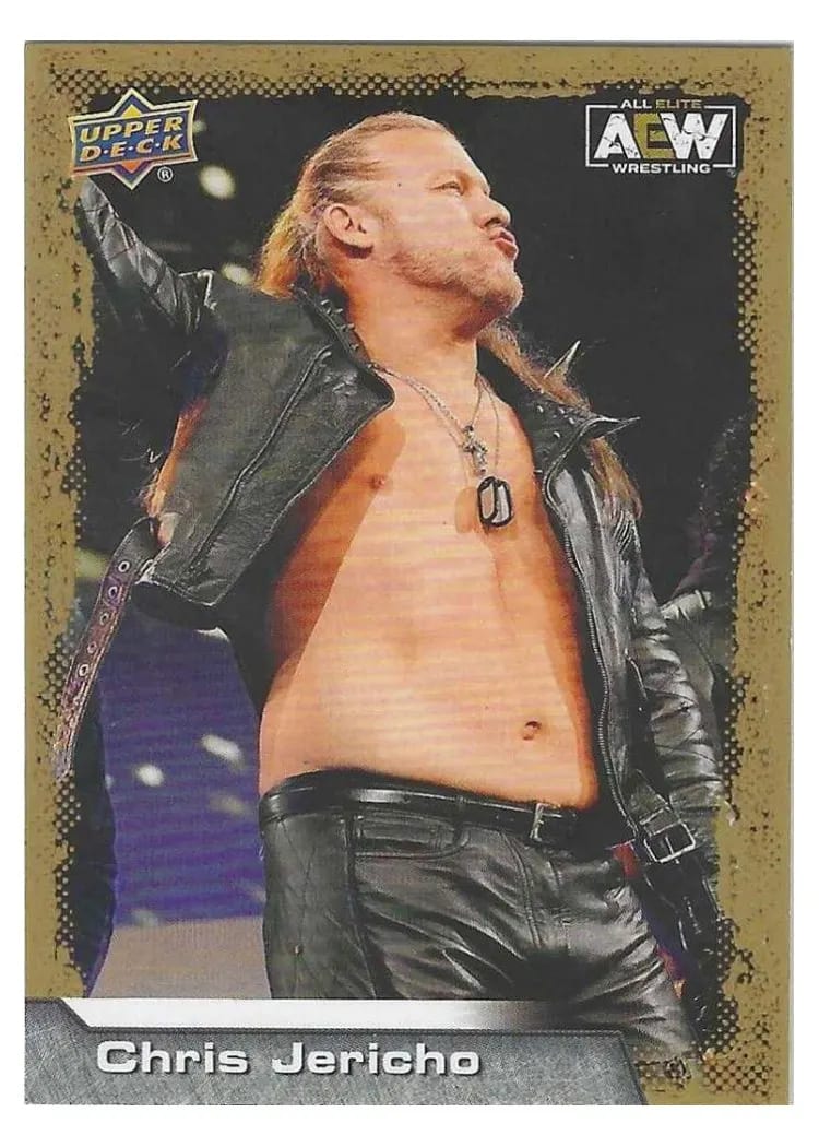 2022 Upper Deck AEW Chris Jericho Gold #1 card