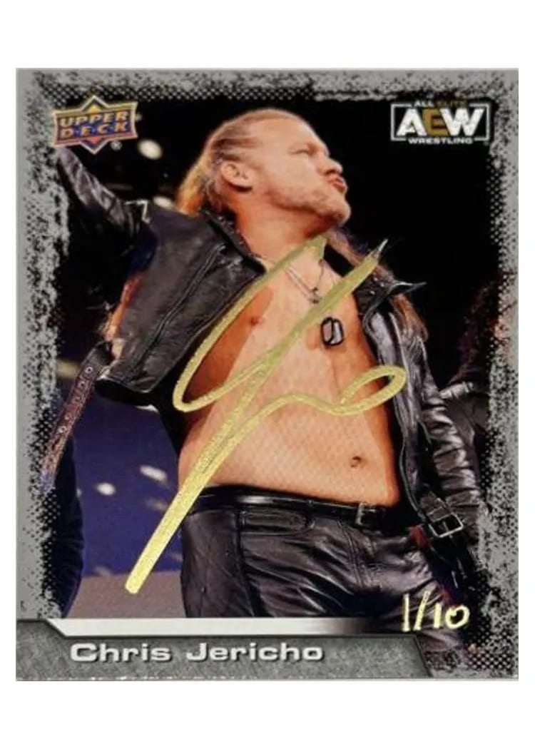 2022 Upper Deck AEW Chris Jericho Autograph #1 card