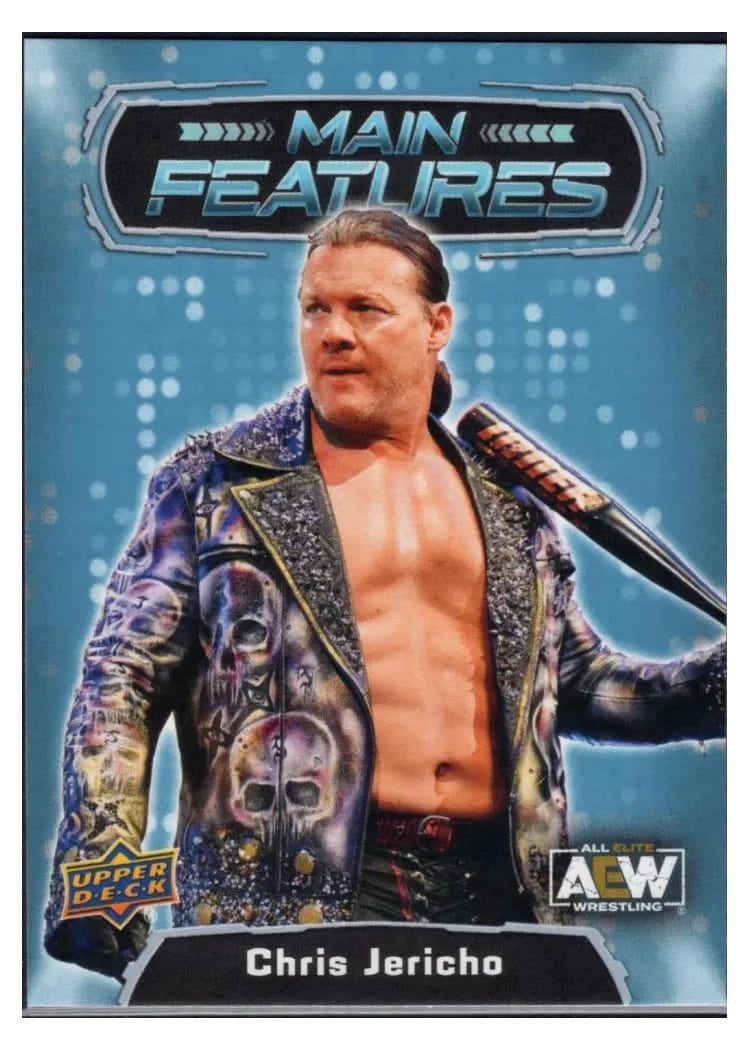 2022 Upper Deck AEW Main Features Chris Jericho #MF-20 card