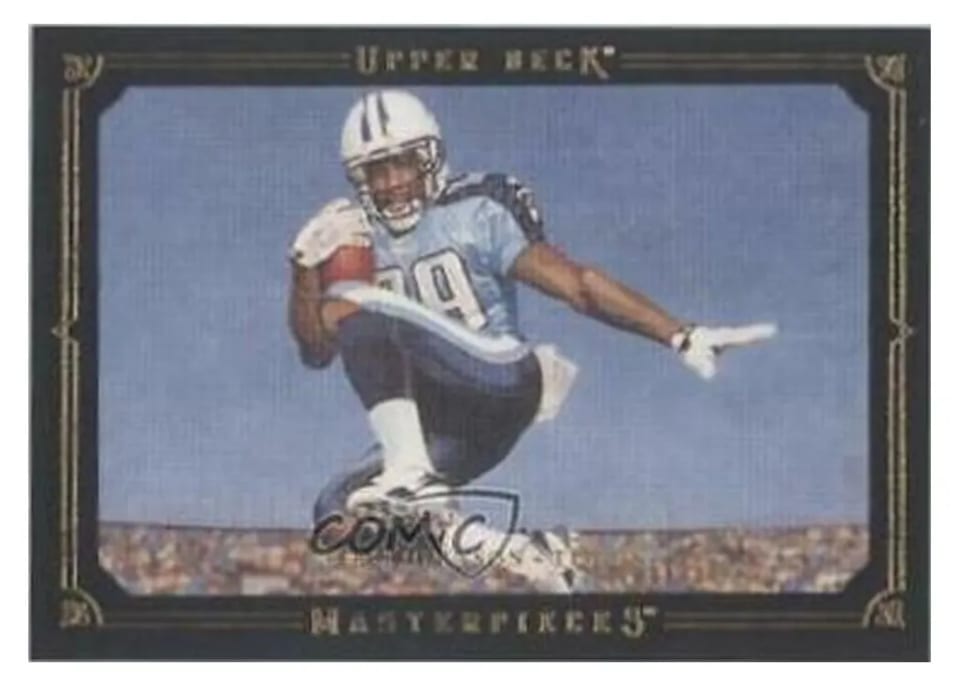 2008 Upper Deck Masterpieces Chris Johnson Framed Black #38 card