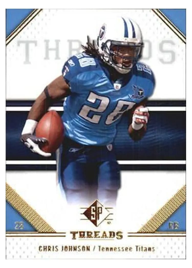 2009 SP Threads Chris Johnson #20 card