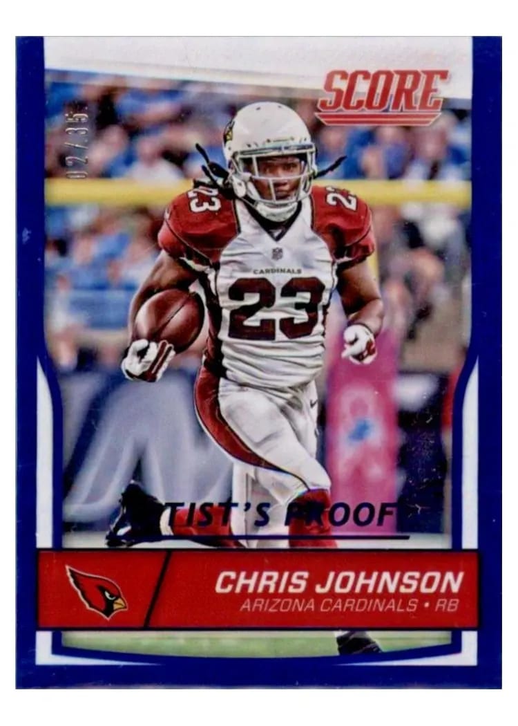 2016 Score Base Set Chris Johnson #2 card