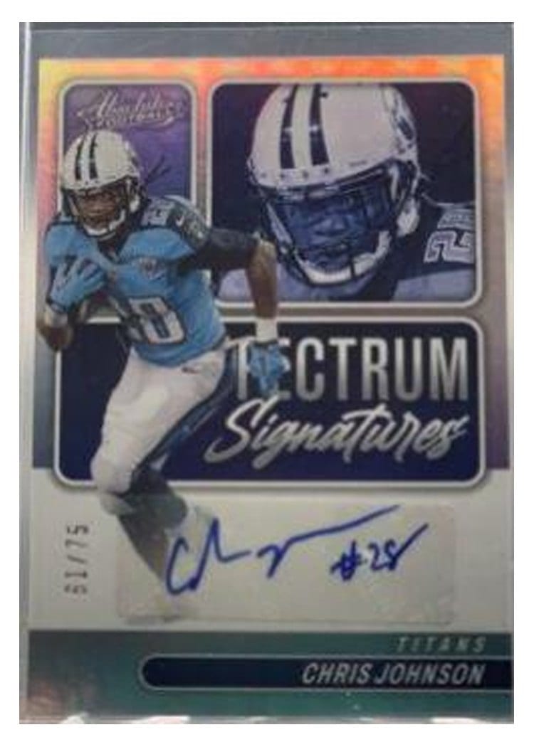 2022 Panini Absolute Spectrum Signatures Chris Johnson #SPEC-CJ card