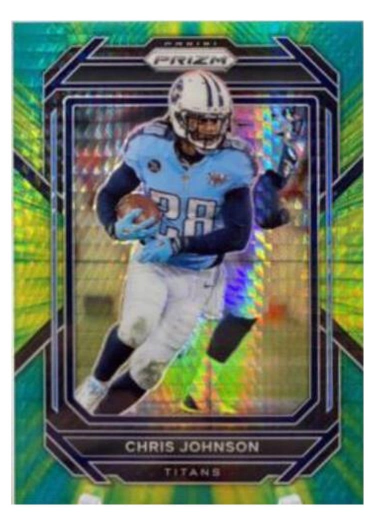 2022 Panini Prizm Base Set Chris Johnson Hyper #291 card