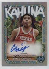 2023-24 Bowman University Chrome The Big Kahuna Autographs Chris Johnson #BKA-CJ card