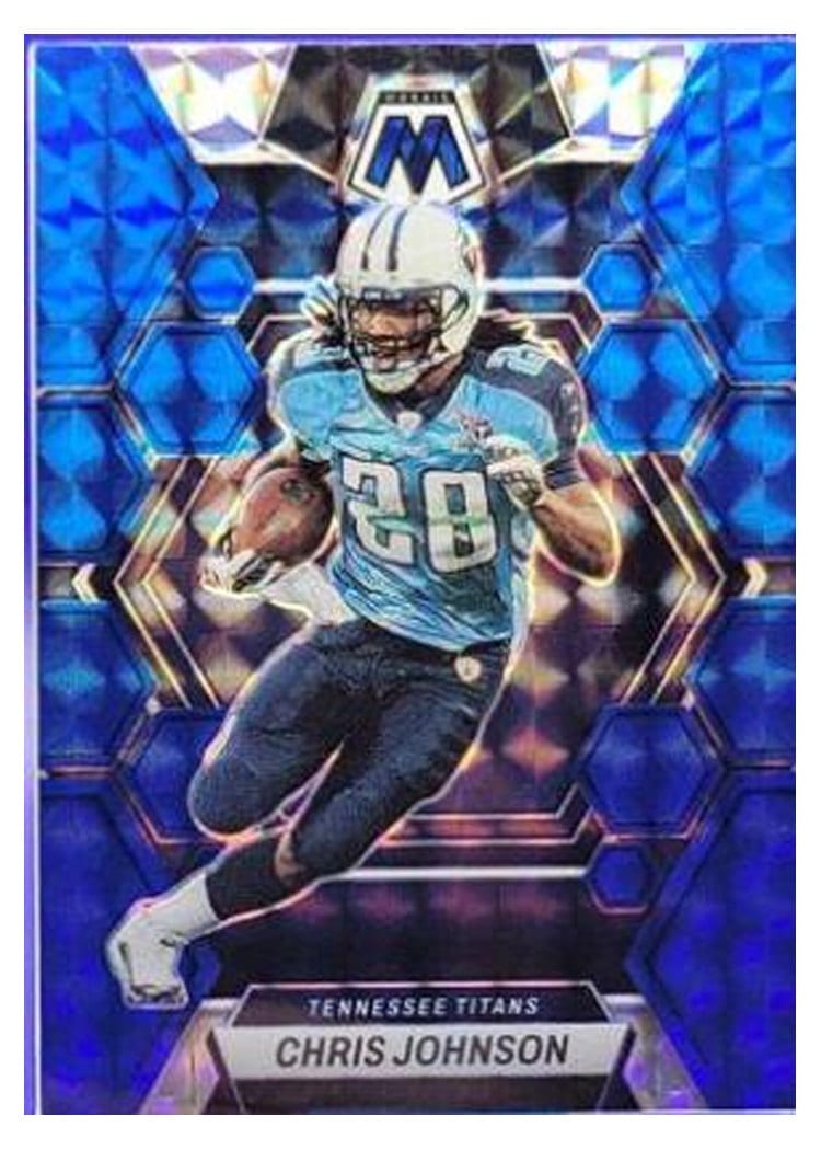 2023 Panini Mosaic Base Set Chris Johnson Blue #242 card