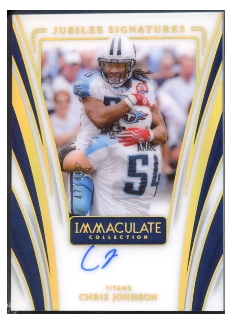 2024 Panini Immaculate Collection Jubilee Signatures Chris Johnson #10 card