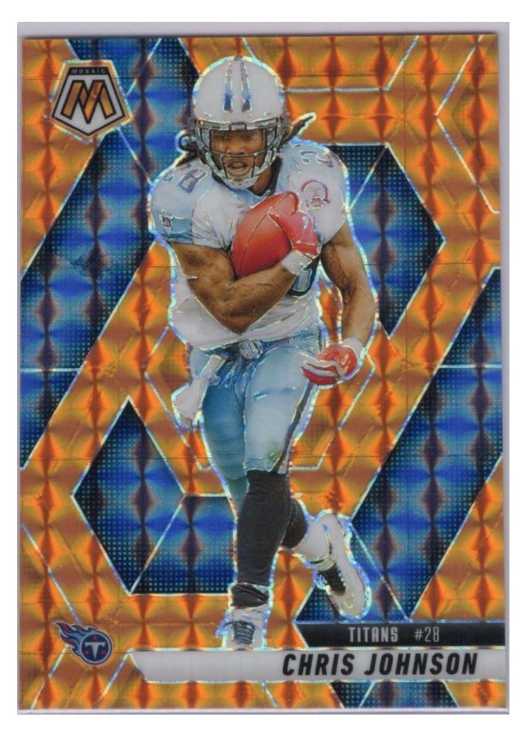 2025 Panini Mosaic Base Set Chris Johnson Orange #224 card