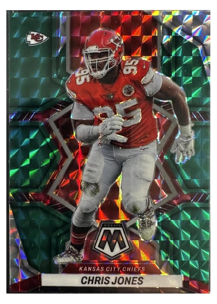 2022 Panini Mosaic Base Set Chris Jones Green #99 card