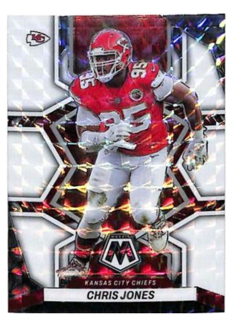 2022 Panini Mosaic Base Set Chris Jones White #99 card