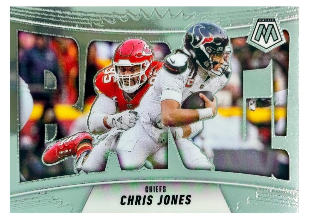 2025 Panini Mosaic Bang Chris Jones #8 card