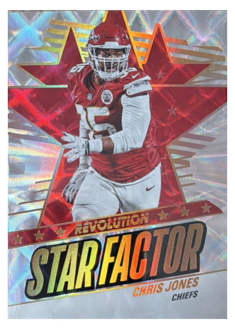 2025 Panini Revolution Star Factor Chris Jones #7 card