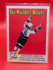 2024-25 Parkhurst Champions You Wouldn't Believe Chris Kontos #YB-13 card