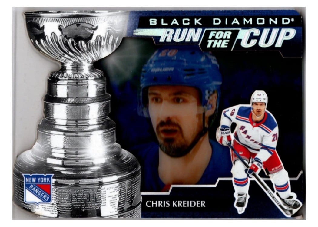 2024-25 Upper Deck Black Diamond Run for the Cup Chris Kreider #RUN-CK card