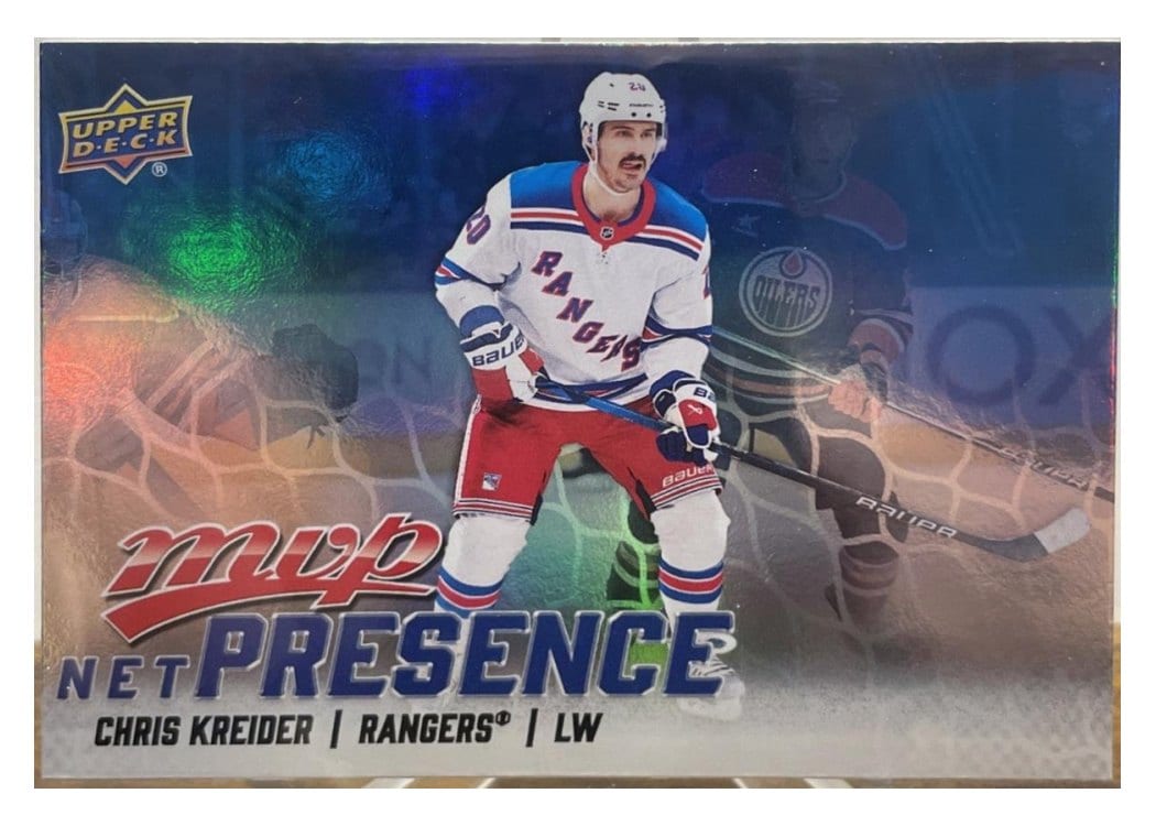 2025-26 Upper Deck MVP Net Presence Chris Kreider #NP-20 card
