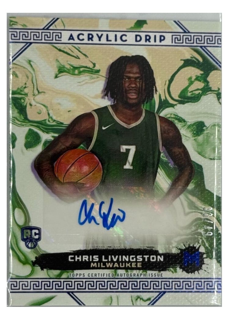 2023-24 Panini Court Kings Fresh Paint Autographs Chris Livingston #FP-CLM card