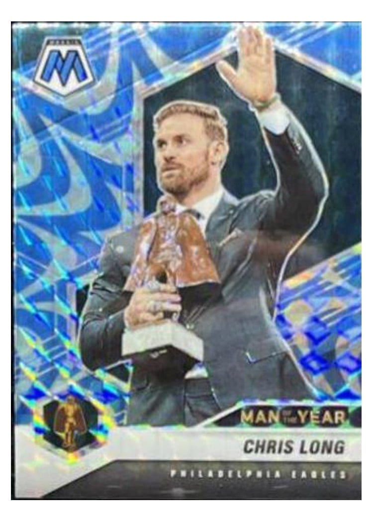 2021 Panini Mosaic Base Set Chris Long Reactive Blue Mosaic #271 card